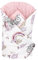 Baby-Wickeldecke/Neugeborene, Baumwolle, Wickelschlafsack, 0 bis 3 Monate, rosa Elefanten