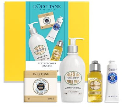 L'OCCITANE Almond and Shea Butter Body Care Gift Set | Hydrating and Nourishing | Enriched with organic Shea Butter and Almond Oil Extract | Luxury Bath & Body for All Skin Types | Amazon Exclusive