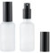 Over News Refillable Glass Spray Bottles for Essential Oils, Cleaners, and Aromatherapy - Fine Mist Sprayer Dispenser - 2 Pack (60 ml, Black)