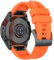 Bracelet pour Garmin Fenix 7S/ Fenix 6S/Fenix 5S, Bracelet en Silicone de 20mm pour Fenix 7S Solar/Fenix 7S Sapphire Solar/Fenix 6S Pro/Fenix 5S Plus/Descent MK 2S (orange)