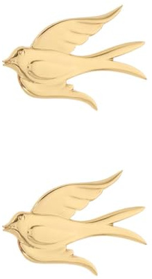 PRETYZOOM Vogel-Wandkunst Aus Messing Fliegende Vögel Skulpturen Lebensechte Vogelsilhouette 3D-Hängeornament Wanddekoration Aus Metall Für Wohnzimmer Schlafzimmer Und Moderne Heimdekoration
