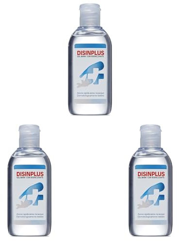 DISINPLUS Gel Mani Igienizzante - 100 ml (Confezione da 3)