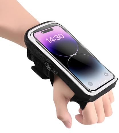 XFSRG Fascia da Braccio Sportiva per Smartphone Fino a 6,8 Bracciale Regolabile e Traspirante con Tasca Antiscivolo Porta Cellulare Impermeabile per Corsa Jogging Allenamento