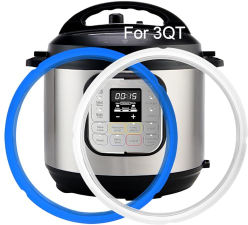 2 Pack gasket repalcement parts for Instant Pot pressure cooker Mini 3QT