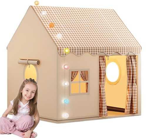 Playhouse Kids Indoor - Spielezelt | Kinderzelt, Bettspiel Geheimes Basis, Große Raum Kinder Nach Hause Für Innenseite, Großes Spielhaus, Dekorativ Und Geeignet Für Innen- Und Outdoor -Jungenjunge Mäd
