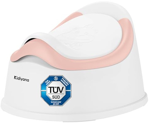 Kidiyana Kinder Töpfchen mit Deckel, Abhaltetöpfchen Baby, Kindertopf mit Spritzschutz, Kindertoilette unterwegs – TÜV geprüft, BPA-frei, Schadstofffrei, Rutschfest