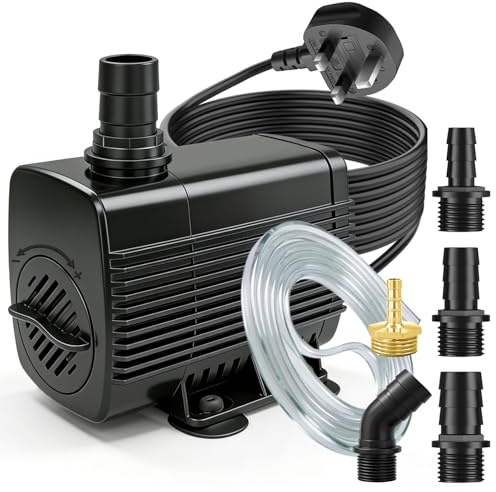 2600L/H Submersible Water Pump 3M Cable for Aquariums and Water Features | Overheat Protection