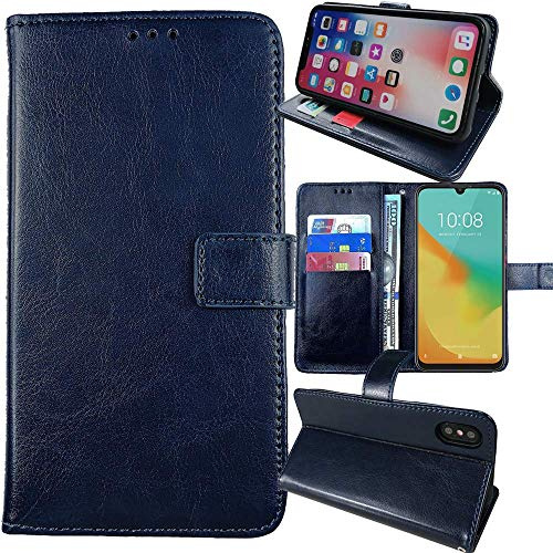 Anybird Flip Leder Tasche Hülle Für Imam i102 Nox 6.5 Lederhülle Handyhülle Schutzhülle Handytasche Handy Etui Cover Case Abdeckung (Dark Blau)