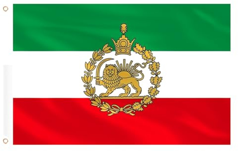AhfuLife Iran Flagge 90 x 150 cm für Deko WM 2026, 4 Stück Iranische Flaggen Banner mit Löwe und Sonne, Große Iran Fahne mit Messing-Ösen für Nationalfeiertag Garten, Bar, Flaggen-Liebhaber
