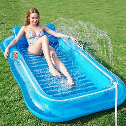 Bouee Piscine Adulte,Matelas Piscine Gonflable,Portable Flotteur Ultraléger,avec Porte-Gobelet,Poignée et Dossier,Hamac de Piscine pour Adultes,pour Fêtes de Plage et Piscine