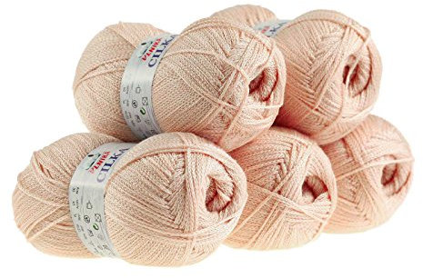 500g Strickgarn CILKA by VLNIKA Klassikgarn Strickwolle Häkelgarn Sommergarn
