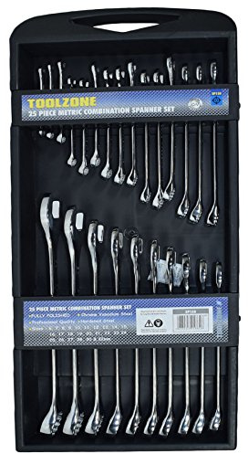 25pc Metric Spanner Combination Wrench 6-32mm In Plastic Tray Open/Ring