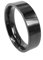 Everstone Damen-Ring Titan, Herren-Ring Titan, Freundschaftsringe, Hochzeitsringe, Eheringe, Schwarz, Breite 6mm Größe 74 (23.6)