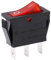 AUTOZOCO Interruptor basculante, Interruptor 3 vias, Interruptor basculante 3 pin, Interruptor ON-OFF SPST, Interruptor Encendido y Apagado, Interruptor doble polo, 16A 250VAC | 20A 125VAC, Luz Roja