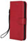 DENDICO Coque pour Galaxy S7, PU en Cuir Coque Portefeuille Étui Housse, Design Classique TPU Coque pour Samsung Galaxy S7 - Rouge