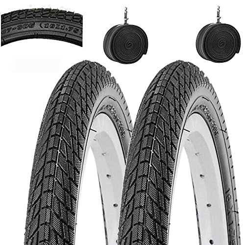 Union EBA16NEU 2 neumáticos + 2 cámaras de aire 16 x 1,75 47-305 City Bike neumáticos bicicleta niño