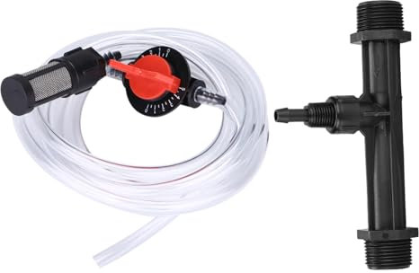 Kit de inyector de fertilizante Venturi, dispositivo de riego automático de jardín Kit de riego de inyector de fertilización agrícola