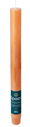 Spaas Rustic Dinner Candle 8h, Orange