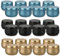 TOFU Pot Bougie Vide 24 Pots pour La Fabrication de Bougies, Mini Pots de 8oz, Kits de Fabrication de Bougies DIY, Pots de Stockage de thé Séché, Bonbons, Épices, Cadeaux (Tricolore)