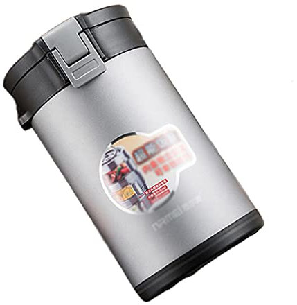 Lihuzmd Ensemble de boîtes à bento pour boîte à Lunch, sous Vide isolé avec Couverts et récipients séparés pour Les Aliments Chauds et froids,Argent,2500ml