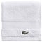 Lacoste Heritage Supima Gant de Toilette en Coton, Blanc, 33 x 33 cm
