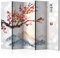 murando Akusticher Raumteiler Landschaft Japan Foto Paravent 225x172 cm beidseitig auf Vlies-Leinwand bedruckt Trennwand Spanische Wand Sichtschutz Raumtrenner Kirschbaum Kirschblüte p-B-0049-z-c