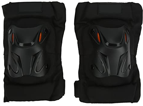 2 Stück MTB Ellbogenschützer Motorrad Ellenbogenschützer Einstellbare Größe mit Doppellagigem Haken und Schleife Dickes Design, Warm und Stoßfest von Unisex für Motocross ATV Skating