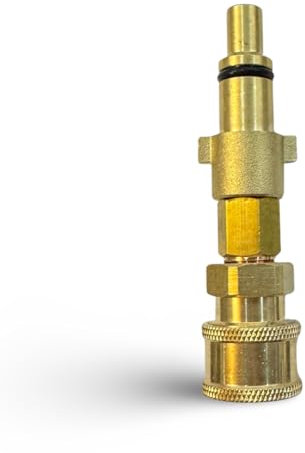 M&M Smartek Schnellkupplungsanschluss Bajonettadapter 1/4 für Hochdruckreiniger wie - kompatibel zu Nilfisk - Messing Schaumlanze Schaumdüse Hochdruckreiniger Autowäsche (Für Nilfisk KEW #3)