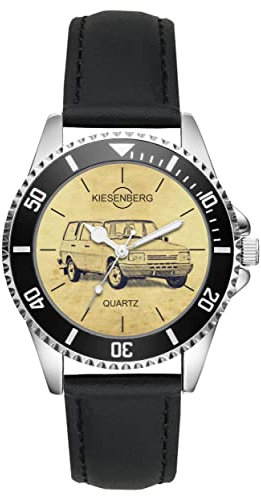 KIESENBERG Herrenuhr Tourist 1.3 Kombi 1989-1991 Fan Armbanduhr Geschenk Analog Quartz Lederarmband Uhr L-5753