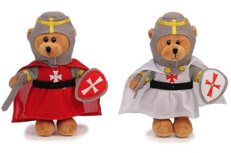 Teddys Rothenburg Ritter 22 cm stehend weiß Teddybär Kuscheltier Plüschtier Stofftier