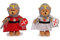 Ritter 22 cm stehend weiß Teddybär Kuscheltier Plüschtier Stofftier