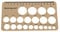 Circle Template, Nipple Ruler, Mothers Nipple Measuring Ruler with 1.5M Soft Tape Flexible Silicone Breast Flange Measuring Tool for Nipples, Measuring Instrument for Breast Pumps (Brown)