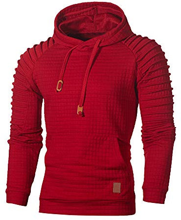 Briskorry Hoodie Herren mit Tasche Männer Workout Kapuzenpullover mit Fitness Basics Sport Sweatshirts Kapuze