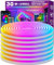 AILBTON Neon LED Leuchtleiste,30m Neon-LED-Streifen,Steuerung mit App/Fernbedienung,Mehrere Modi,IP65 Outdoor RGB Neonleuchte wasserdicht