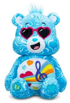 Care Bears - Basic Fun Love Song Bear 22 cm Bean Plush – Sammelbares Kuscheltier mit Musiknoten-Bauchabzeichen, Kuscheliges Geschenk für Kinder ab 4 Jahren, Ideal für Mädchen & Jungen