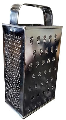 Wooden World - Metal Kitchen Grater Made of Stainless Steel - Grater for Vegetables, Fruit and Cheese