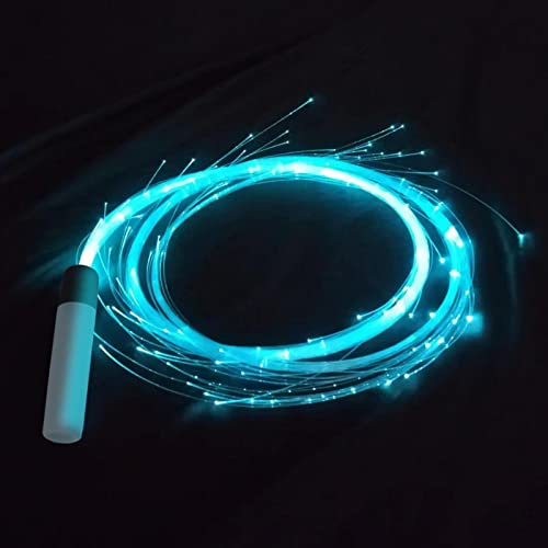 Fellflying Fouet Spatial À Fibre Optique LED, Danse Rotatif À 360 Degrés, Danse Super Lumineux 7 Changements Couleur Lumière, Fouet À Fibre Optique Alimenté par Batterie