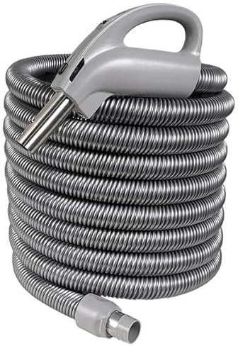 Tuyau flexible de 9 m pour aspirateur central - Compatible avec les modèles BEAM, Cyclovac, Crossvac, Duovac, Husky et Vacuflo - Avec interrupteur ON/OFF