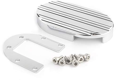 SIKUAI Repose-pieds de frein de moto gauche et droit Pédale de frein de course pour Harley -Davidson Sportster 883XL 1200XL Dyna Wide Glide, V-Rod, Silver C