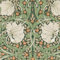 Papier peint intissé William Morris Pimpernel Green 1005 x 52cm Vert, beige, orange safran | Revêtement Mural, Tapisserie | Ambiance Facile à poser et à enlever