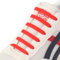 CCSOFTIME Gummi Schnürsenkel Ohne Binden für Kinder Erwachsene,Elastische Silikon Schuhbänder für Sneaker,Sportschuhe,Laufschuhe und Freizeitschuhe,Rot