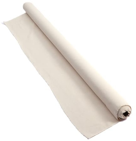 ARTIKUM LEINWAND MALTUCH AUF Rolle ungrundiert | 1,6 x 5m, 100% Baumwolle, 280 g/m², reißfest | zum Bespannen von Keilrahmen | Rohgewebe Leinwandrolle unbehandelt Malgrund