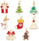 Beebeecraft 1 Box 8 Stück 8 Stile Goldene Charms Mit Weihnachtsmotiven Echtes 18 Karat Vergoldetes Messing Mit Emaille Anhängern Für Die Schmuckherstellung