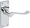 Designer Levers - Victorian Scroll Lever Door Handles - Polished Chrome - 1 Pair - Latch Door Handle - Interior Use - Short Latch