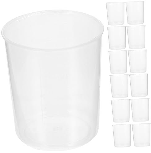 PRETYZOOM 50piezas Taza Medidora De Plástico y Duradera Diseño Compacto Para Pastelería y De Líquidos