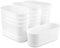 MAHIONG Lot de 15 Pots de Fleurs en Plastique avec Trou de Drainage pour Balcon, Bureau, Jardin, extérieur, Rebord de fenêtre - 22,8 x 9 x 8,2 cm