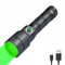 LUXJUMPER Green Light for Hunting, Luce Verde Torcia Ricaricabile, 520-530nm Torce Tattiche LED Predator Luci per la Caccia al Coyote Hog Varmint