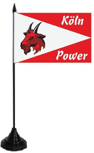 U24 Tischflagge Köln Power Fahne Flagge Tischfahne 10 x 15 cm