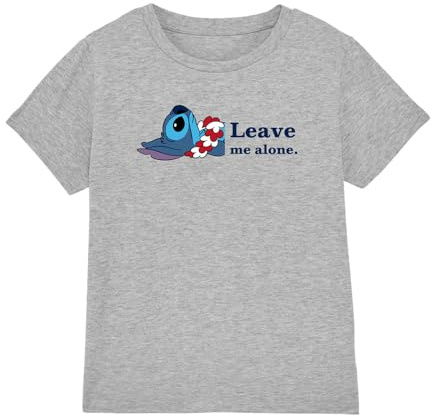 Lilo and Stitch Boy's Leave Me Alone Unisex Kids T Shirt