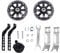 Ohulelks Fahrrad-Stützräder Flash Mute Wheel Fahrrad-Stabilisator-Montagesatz mit Klingel für Fahrräder Von 12 14 16 18 20